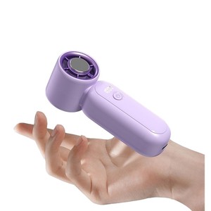 Mini ventilateur portable haute vitesse rechargeable à piles, options de couleurs rose, blanc, violet clair - Product Image 3