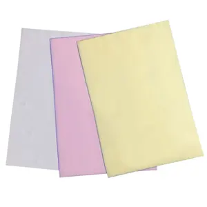 60g Carbonless Copy Paper CB CFB CF Paper Pink Green 70X100CM