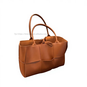 Sac fourre-tout en PU tissé doux pour femme, grande capacité, simple et tendance, collection automne/hiver Tanjing - Product Image 1