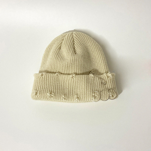 Chapeau de propriétaire <span class=keywords><strong>fait</strong></span> à la <span class=keywords><strong>main</strong></span> à la mode pour hommes et femmes <span class=keywords><strong>bonnet</strong></span> court tricoté en <span class=keywords><strong>laine</strong></span> épaisse - Product Image 6