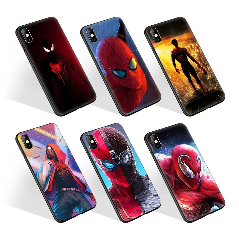 Best Selling Soft TPU Matte Mobile Covers Light Weight Protect Phone Case for iPhone 11 12 Casings Print With Spiderman