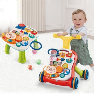 Poussettes multifonctionnelles Table d'apprentissage Pas cher Nouveau Trotteur pour bébé Enfants Tout-petits <span class=keywords><strong>3</strong></span> <span class=keywords><strong>en</strong></span> <span class=keywords><strong>1</strong></span> - Product Image 3