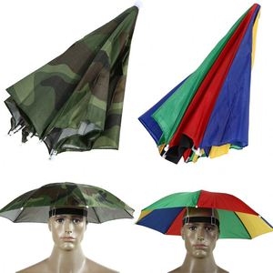 Sombrero Paraguas Plegable para Exteriores, Material Pongee, Protección Solar y contra la Lluvia, para Camping, Pesca, Senderismo, Playa - Product Image 1