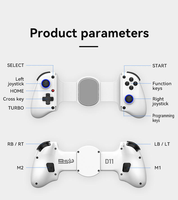Nouvelle Arrivée Manette de Jeu Sans Fil D11 Extensible et Refroidissante, Joystick Multiplateforme Sans Latence pour Switch, Android, iOS