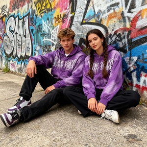 2026 New Arrival High Quality Acid Washed Sun-Dried Distressed Hoodie Custom Letter Rhinestone Printed Men's Zipper Boxy Hoodie - Product Image 3