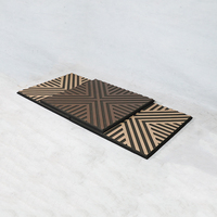 Panneau acoustique en bois à lamelles de forme spéciale, imperméable et antistatique, prix d'usine, pour salle de conférence d'hôtel