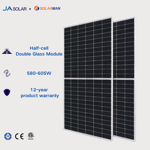 Panneaux solaires JA <span class=keywords><strong>JAM78D30</strong></span> 580-605/MB 580W-605W JA Solar, module double vitrage demi-cellule - Product Image 1
