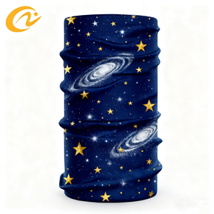 Pañuelo Multifuncional Personalizado Unisex para Exteriores, sin Costuras, de Poliéster, con Diseño de Galaxia, Transpirable, con Protección Solar UPF50+, para Ciclismo - Product Image 1