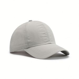<b>Light</b> <b>Board</b> Soft Top Quick-drying 6-Panel Baseball Cap Unisex Summer Crossed Hollow Ponytail Thin Breathable Mesh Common Image - Product Image 1