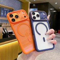 Coque de téléphone minimaliste en TPU+PC magnétique, couleur pastel doux, avec dissipation thermique et anti-traces de doigts, transparente, pour 15/16/17