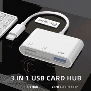 ฮับแปลงพอร์ต 3-in-1 แบบ Type-C/Micro USB เป็น USB-A OTG พร้อมช่องอ่านการ์ด TF/SD สำหรับแล็ปท็อป - Product Image 4