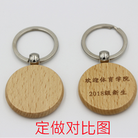 Porte-clés en bois en gros à prix abordable, personnalisable avec logo gravé au laser, impression sérigraphique ou UV, cadeau promotionnel, porte-clés vierge en bois