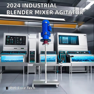 เครื่องผสมอุตสาหกรรมอัตโนมัติพร้อมมอเตอร์ 220V สำหรับผสมของเหลว ถังผสมสแตนเลส 304 สำหรับน้ำผลไม้และน้ำยาซักผ้า - Product Image 3