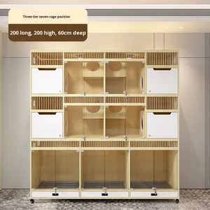 Customize Luxury Modern Wooden Multi-Tier Dog &amp; <strong>Cat</strong> <strong>Kennel</strong>/Cage <strong>for</strong> Pet Boarding and Display - Product Image 3