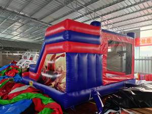 Spiderman Inflable <span class=keywords><strong>Castillo</strong></span> Inflable Spiderman Jumping Castle Brincolines Spiderman con tobogán Combo Bouncer <span class=keywords><strong>Castillo</strong></span> Hinchable - Product Image 4