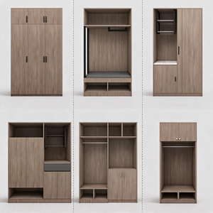 Juego de Muebles de Dormitorio para Hotel, Hostal, B&B, Apartamento Moderno, Cama Completa de Madera Contrachapada Orientada a las Personas - Product Image 6