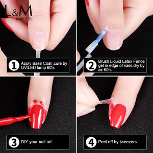 Alibdgel Productos <span class=keywords><strong>para</strong></span> decoración de <span class=keywords><strong>uñas</strong></span> Valla de látex líquido Pegamento antidesbordamiento Peel Off <span class=keywords><strong>para</strong></span> protección de <span class=keywords><strong>uñas</strong></span> Gel <span class=keywords><strong>Esmalte</strong></span> de <span class=keywords><strong>uñas</strong></span> - Product Image 6