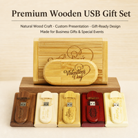 Flashdisk Kayu Berkualitas Tinggi 2.0 3.0 2GB 4GB 8GB 16GB 32GB 64GB  Hadiah Pendrive Kayu  USB Flash Drive