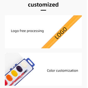 Ensemble de peinture <span class=keywords><strong>à</strong></span> l'<span class=keywords><strong>aquarelle</strong></span> amusante et d'apprentissage en 8 couleurs lavables, y compris un pinceau pour les enfants <span class=keywords><strong>à</strong></span> la maison et <span class=keywords><strong>à</strong></span> l'école - Product Image 5