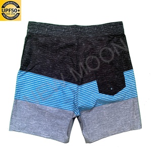 Shorts de plage pour hommes personnalisés, protection solaire, vente en gros, extensibles dans 4 directions, imprimés par sublimation, shorts de bain, shorts de sport, vêtements de plage - Product Image 4