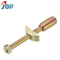Connecteur demi-lune en zinc plaqué pour quincaillerie de meubles, directement de l'usine