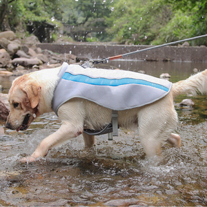 Joymay mùa hè làm mát vest áo khoác cho chó lớn Polyester cotton vải kem chống nắng cách điện quần áo vật nuôi với băng vụn - Product Image 3