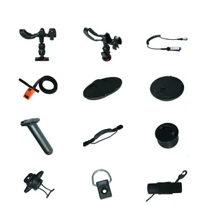 Piezas de Kayak de fábrica de China, accesorios de Kayak de plástico para barco con mango negro pequeño, pesca