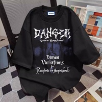 Camiseta de Manga Corta para Hombre, Estampado Gráfico, Corte Holgado, Cómoda para Actividades al Aire Libre, con Estampado de Letras, Cuello Redondo, Algodón Suave, Nueva Colección 2026