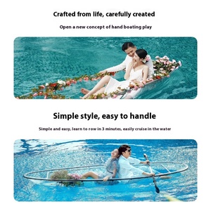 Waterplay ocio individual/doble persona <span class=keywords><strong>transparente</strong></span> PC canoa Kayak para Lago/Río remo equipo de entretenimiento 2 personas - Product Image 3