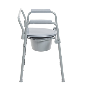 Sedia Comoda Regolabile in Altezza Economica in Acciaio Inossidabile per Anziani e Disabili Arredo Bagno - Product Image 2