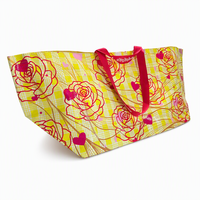 Sac en PP tissé avec logo personnalisé, impression numérique couleur, résistant à la décoloration, réutilisable, sac de shopping, vente en gros, OEM