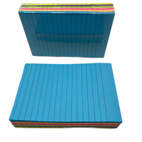 Notes autocollantes doublées Post 6 couleurs vives Grand poste ligné Sticky Colorful Super Sticking Power Memo Pads
