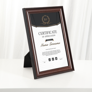 Marco <span class=keywords><strong>de</strong></span> Fotos Rectangular <span class=keywords><strong>de</strong></span> Doble Cara en PS Marrón para Decoración del Hogar, <span class=keywords><strong>Certificado</strong></span>/Diploma Universitario, Tamaño Personalizado, Impermeable, Ecológico, con Paspartú - Product Image 1