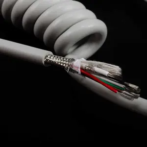 6 selbst aufwickeln des Defi brill ator kabel mit 1 Draht 22 AWG und 5 Drähten 26 AWG TPU-Mantel Abgeschirmtes Kabel für Aed