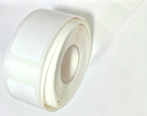 Mini etiquetas térmicas sintéticas blancas de 12 mm x 40 mm, rollo de etiquetas adhesivas para impresión. - Product Image 1