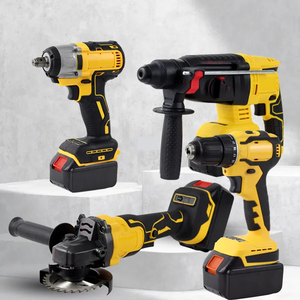 Professional Lithium Power Tool <strong>Set</strong> 4 In 1 <strong>Cordless</strong> Charging Angle Grinder Impact Wrench <strong>Drill</strong> Kit Combination Kit - Product Image 2