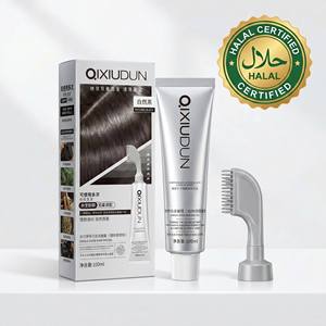 Crème colorante <span class=keywords><strong>pour</strong></span> cheveux JiaYing Magic, permanente, sans ammoniaque, qualité supérieure, 5 minutes, avec peigne intégré, couleur noire naturelle, couvrant les cheveux gris - Product Image 1