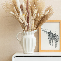 Nouveau vase en céramique de style européen, finition brûlée, avec bec incliné et poignée, pour décoration intérieure
