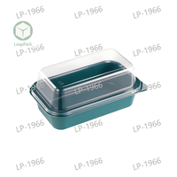 Boîte de cuisson de gâteau Rectangle en plastique Transparent emballage jetable pour Dessert nouilles gelée Hamburger aliments en conserve