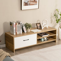 Meuble TV moderne Meuble de salon Facile à ranger et à afficher DVD Table console multimédia en bois