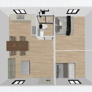 Tuostar 20ft gấp prefab mở rộng vận chuyển container nhà Hurricane-Proof 3 phòng ngủ biệt thự tại Trung Quốc - Product Image 6