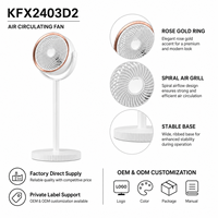 Ventilateur de table oscillant électrique pliable et portable, le mieux noté, avec crochet de suspension pour tente et randonnée