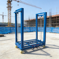 Échafaudage Électrique Autopropulsé avec Stabilisateurs, Plateforme de Travail Aérienne à Haute Stabilité, Moteur 220V
