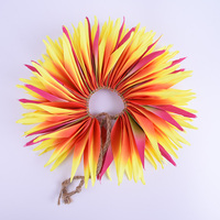 Fournisseur d'usine HB0001-2 4 couleurs Satin artificiel ÉLÉGANTE Fleur de paradis du soleil Tresse de cheveux Danse hawaïenne Fête Fleur de cheveux
