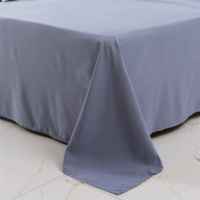 Ensemble de draps confortables Ensemble de draps brodés Ensemble de literie d'hôtel à double brosse