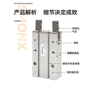 180-Degree Opening Closing <b>Manipulator</b> Finger Cylinder HFR/MHY2-10D/16/20/25/32D Pneumatic Gripper Finger Pneumatic Parts - Product Image 2