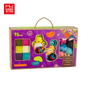 HW jouets bébé & tout-petit vinyle & plastique souple bain bloc de construction balles <span class=keywords><strong>hochet</strong></span> combinaison bain Silicone hochets ensembles de jouets - Product Image 5