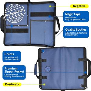 Sac à dos de rangement pour couteaux de chef sur mesure, grand format, durable, sac à dos de cuisine, organisateur de couteaux, échantillon gratuit - Product Image 5