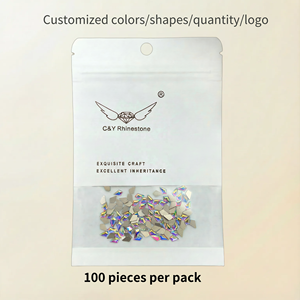 Strass in Cristallo CY a Forma Speciale, Diamanti in Vetro per Nail Art, Charm AB - Product Image 5
