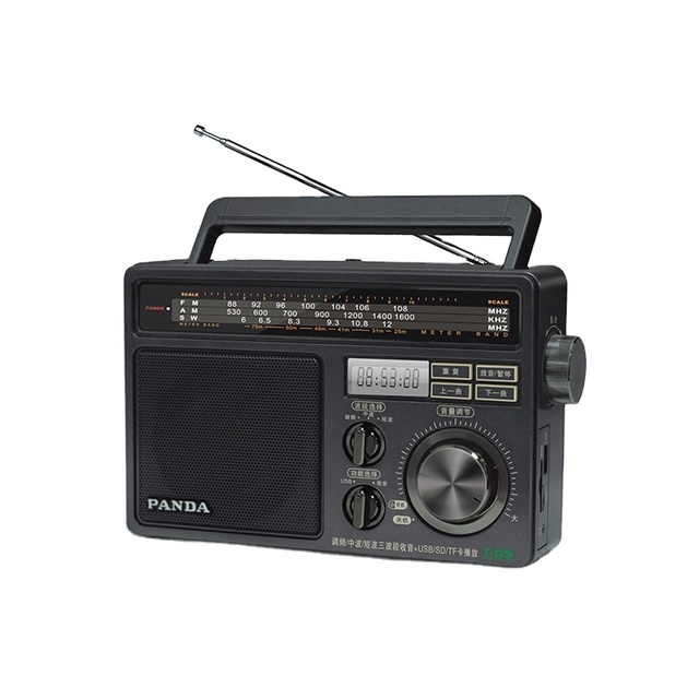 High Sensitivity Three Bands Support USB/SD/TF Card Vintage Portable Radio